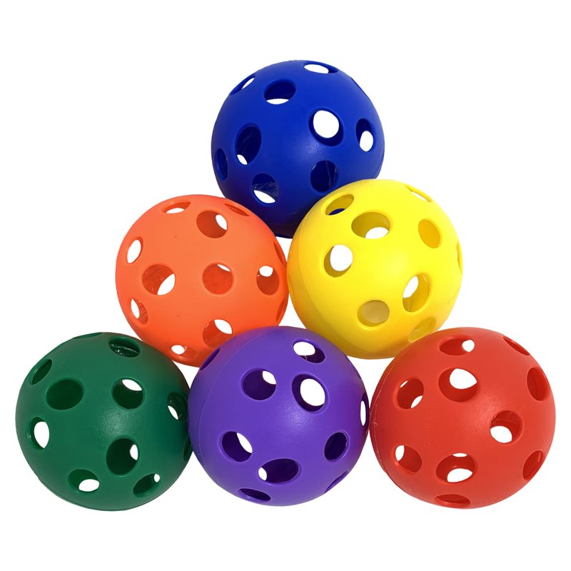 Balle perforée en plastique - 7,5 cm (3")