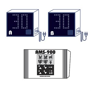 Tableau électronique AMS à 2 modules PORTABLE