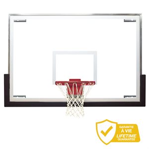 Panneau de basketball de compétition en verre 