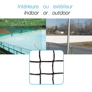 Protective net for skating rink, 20' x 10'