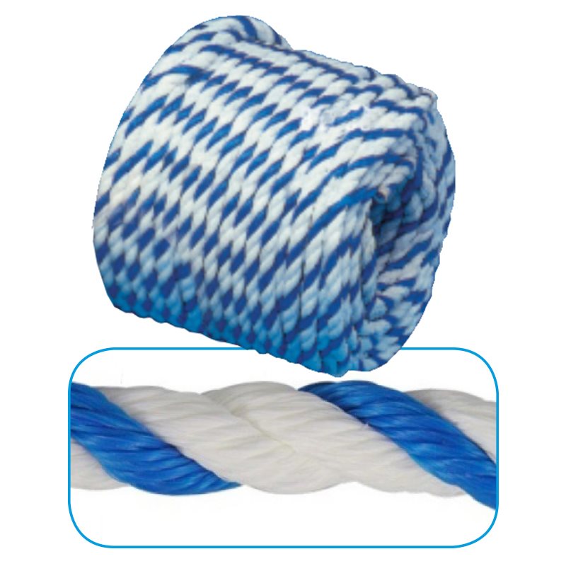 Corde bleue et blanche - 1,9 cm (¾")