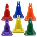 Ensemble de 6 cônes en plastique rigide - 30,5 cm (12")