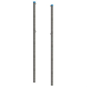 Poteaux simples 6 cm (2,375") extérieur